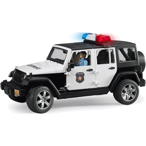 Джип Поліція Wrangler Unlimited Rubicon з фігуркою поліцейського, 1:16, Bruder (02526): Виробник Bruder