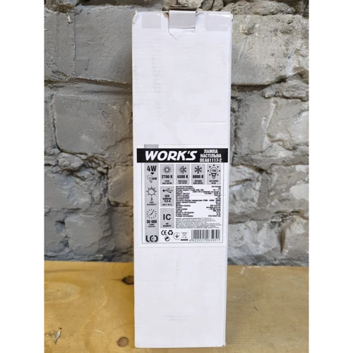 Лампа настольная Work's DEA61117-2 LED (4W 6000K 2000mA) (Декоративные светильники)(79012241)Stylus approved: Производитель Work's
