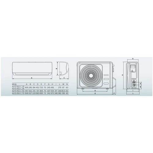 Кондиционер Ariston Alys R32 C 25 MUD0 Inverter фото 5