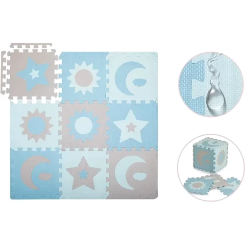 Коврик-пазл MoMi Nebe Blue 93x9 cm (AKCE00031): Тип развивающий коврик