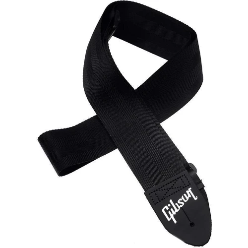 Ремень для гитары Gibson ASGSB-10 Regular Style 2 Safety Strap Jet Black: Производитель Gibson