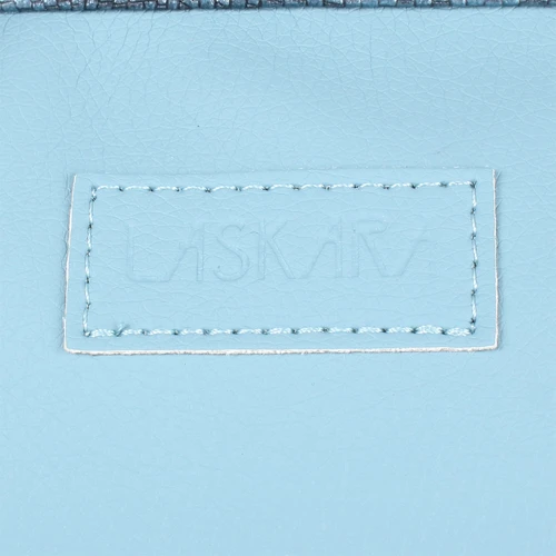 Женская сумка саквояж Laskara голубая (LK-10246-sky-blue): Фактура Зернистая, Матовая