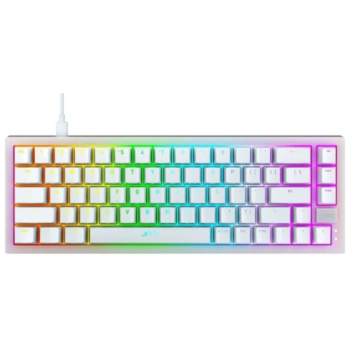 Клавиатура Xtrfy K5 68 keys Kailh Red Hot-swap RGB UA White (K5-RGB-CPT-TPWHITE-R-UKR)