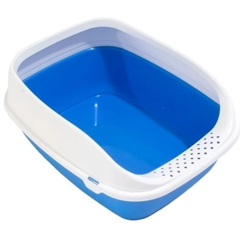 Туалет для котів MPS Beta Plus Mini Blue 43x31x16 см блакитний: Вид Открытый