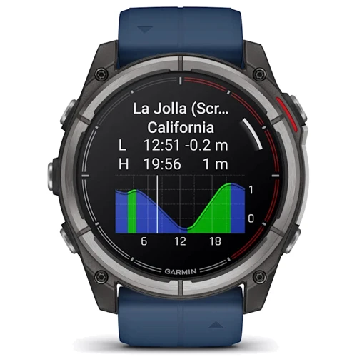 Смарт-часы Garmin Quatix 8 AMOLED 51mm Marine GPS Smartwatch (010-02905-91): Особенности Термометр, Компас, Функция звонка, Динамик (громкая связь), Встроенный микрофон, Большой экран, Металлический корпус, С сапфировым стеклом, Влагозащищенные, Бесконтактная оплата, Фонарик, С большой ав