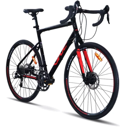 Велосипед VNC 2023' 28" TimeRacer A9 CS V53A9CS-2852-BR 20"/52см (4200) black (shiny)/red (matt)