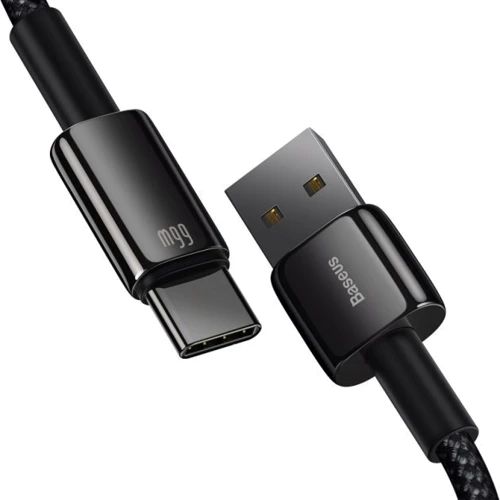 Кабель Baseus USB Cable to USB-C Tungsten 66W 2m Black (CATWJ-C01): Длина 2 м