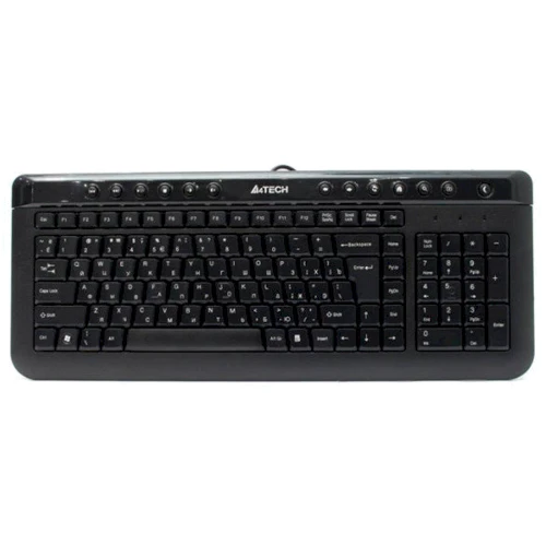 Клавіатура A4Tech B3370R Bloody Black USB: Підключення дротове