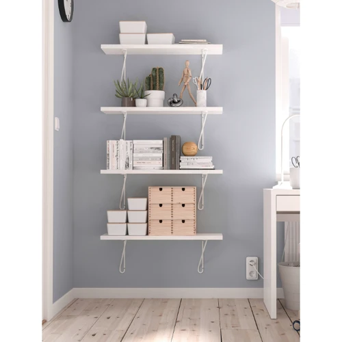 Настінна полиця ІКЕА BERGSHULT/FÖRLÄGGARE 80х30 см білий (895.627.23): Виробник Ikea
