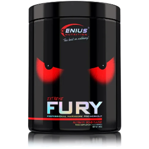 Предтренировочный комплекс Genius Nutrition Fury extreme 400 g / 22 servings / Raspberry