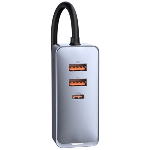 Зарядное устройство Baseus Car Charger 3хUSB+USB-C Share Together PPS 120W Gray (CCBT-B0G): Сила тока 2.4А и более