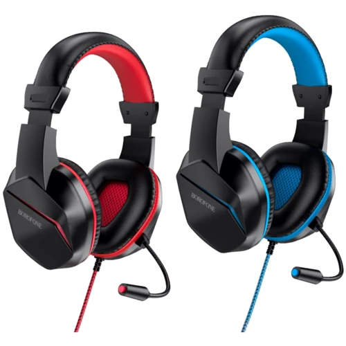 Наушники Borofone BO104 Phantom Blue: Тип крепления оголовные
