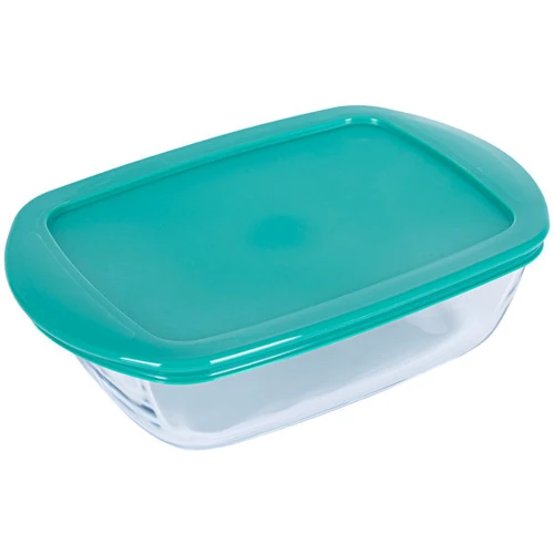 Форма Pyrex C&S Green для запекания 1.1 л 23х15х6.5 см (215PTG2): Крышка Есть