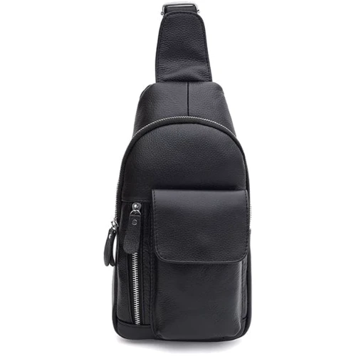Мужская сумка-слинг Keizer черная (K1219bl-black)