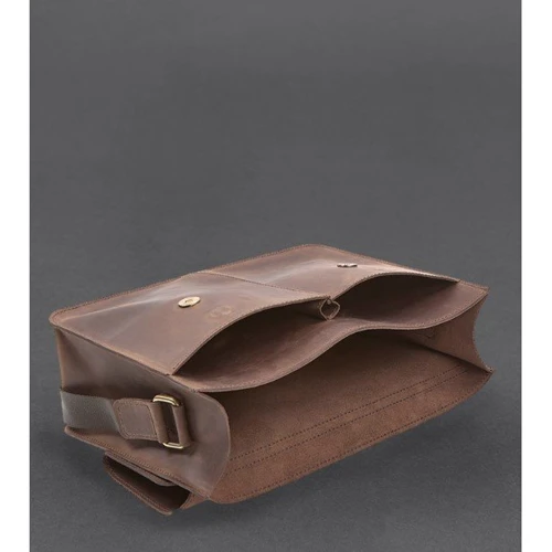 Мужская сумка почтальонка BlankNote Classic темно-коричневый (BN-BAG-55-o): Материал Натуральная кожа