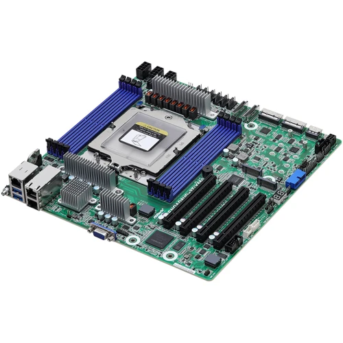 ASRock GENOAD8UD-2T/X550: Разъемы на задней панели USB 3.2 Gen 1, Ethernet RJ-45, VGA
