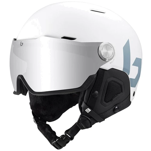 Горнолыжный шлем Bolle Might Visor 55-59 32115 Offwhite Matte/Brown Gun Lens Cat 2 (MIGHT VISOR)