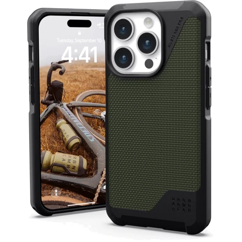 Чохол для iPhone Urban Armour Gear UAG Metropolis LT Magsafe Kevlar Olive (114277113972) for iPhone 15 Pro