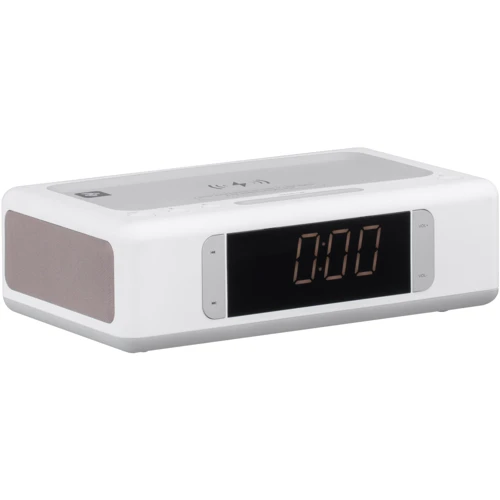 Акустика 2E SmartClock Wireless Charging, Alarm Clock, Bluetooth, FM, USB, AUX White (2E-AS01QIWT): Підключення AUX (3.5 мм) / Bluetooth / USB