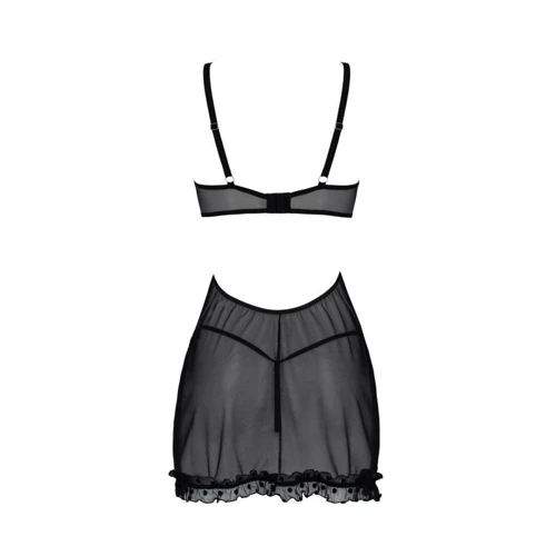 Пеньюар Passion MARINA CHEMISE black XXL/XXXL