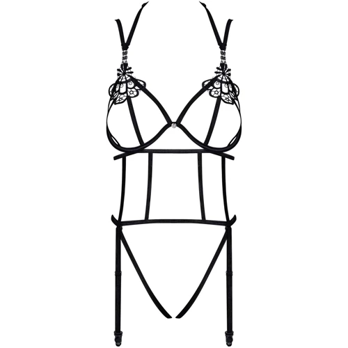 Сексуальное боди Obsessive Badossa black S/M