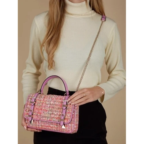 Женская сумка через плечо GUESS ADAM CONVERTIBLE XBODY FLAP фуксия (HWTF8694210-FMU): Застежка Магнитная