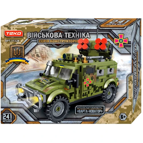 Конструктор Военная техника Teko Бронеавтомобиль ВАРТА-НОВАТОР 241 деталь (77224)