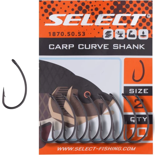 

Select Carp Curve Shank 8, 10шт/уп (1870.50.50)