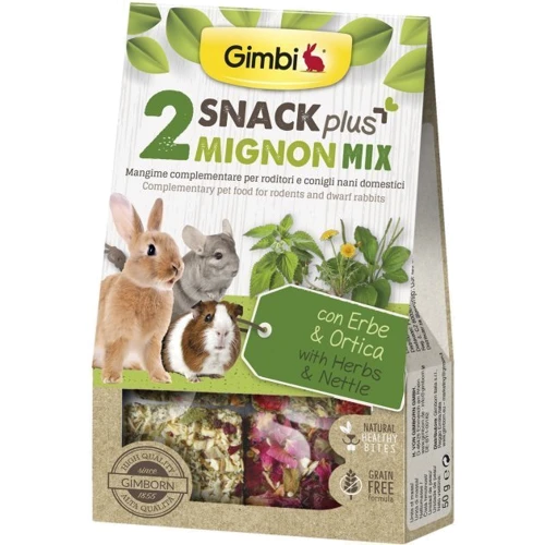 Лакомство GimBi Дропсы крапива для грызунов 50 г