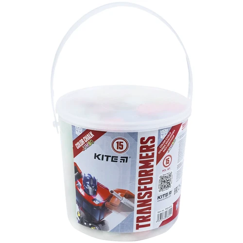 Крейда кольорова Kite Jumbo Transformers 15 шт (TF21-074)