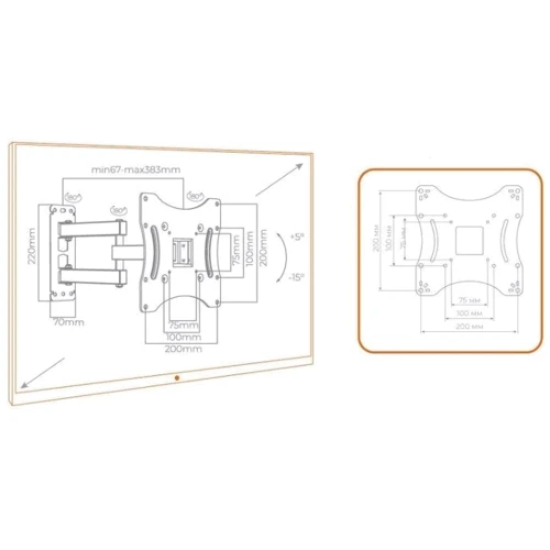 Кронштейн для ТБ ACCLAB AL-BT202 (1283126485756)