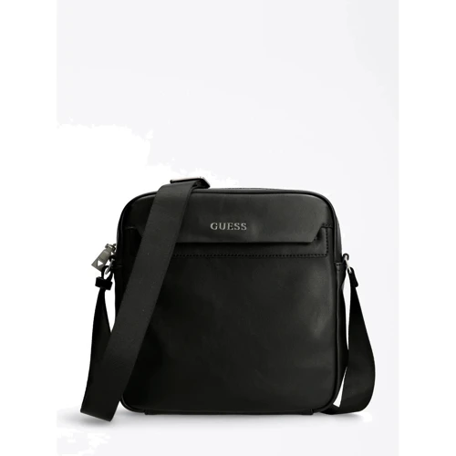 Мужская сумка через плечо Guess Scala Smart Top Zip Crossbody черная (HMESCAP1326-BLA)