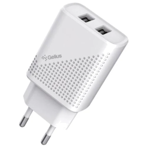 

Gelius Wall Charger Usb Pro Vogue GP-HC011 2.4A White with MicroUSB Cable