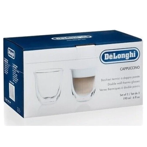 Набор стаканов DeLonghi Cappuccino 2шт 190мл (00000011000): Объем стакана мл 190