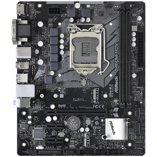 ASRock B460M-HDV Socket 1200: Разъемы на плате SATA 3.0, PCI Express x1, M.2