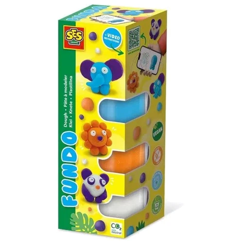 Незасыхающая масса SES Creative Дикие животные для лепки 4 цвета (00813S): Производитель Ses Creative