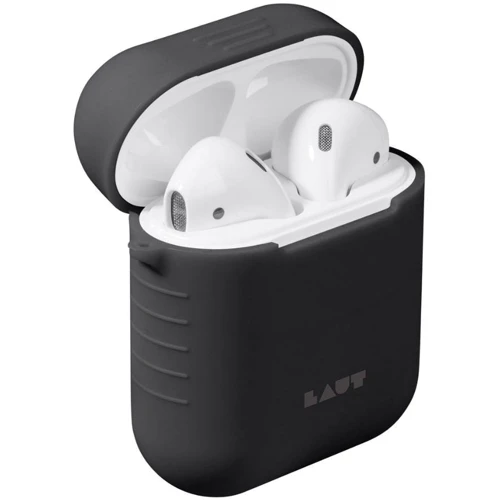 Чехол для наушников LAUT POD Charcoal Black (LAUT_AP_POD_BK) for Apple AirPods фото 1