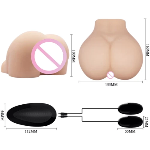 Мастурбатор LYBAILE Crazy Bull Masturbator Vagina and Ass Vibrating Flesh