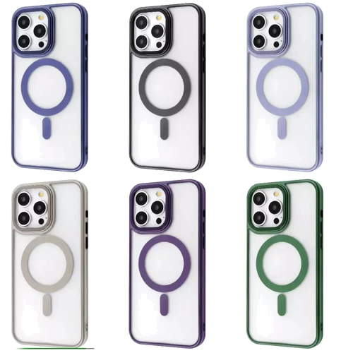 Чехол для iPhone Proove Blur Case with Magnetic Ring Natural Titanium for iPhone 14 Pro: Цвет серый