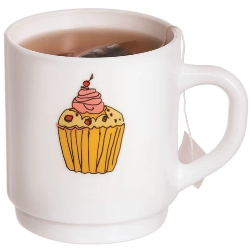 Кружка Luminarc Pop Gourmandise Cupcake 290 мл (Q5180): Форма цилиндр