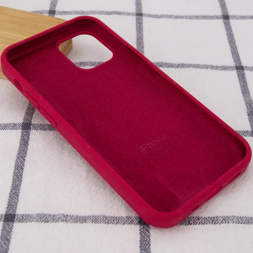 Чохол для iPhone Mobile Case Silicone Case Full Protective Rose Red для iPhone 15: Матеріали Силикон