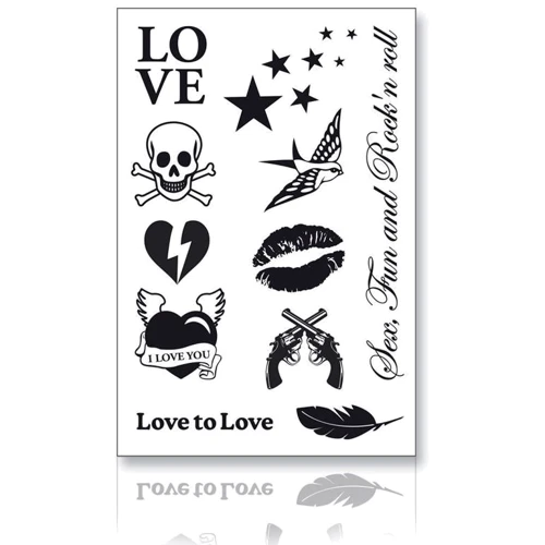 Набор временных тату Love to Love - Rock My Tattoo