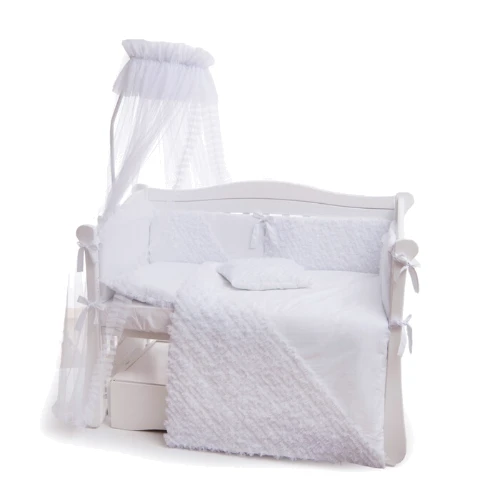 Постельный комплект 7 эл. Twins Romantic Ballet 4024-R-008, white, белый: Тип постельный комплект