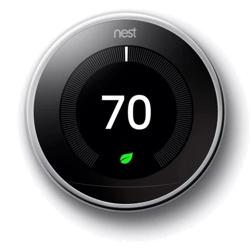 Nest Learning Thermostat 3nd Generation Polished Steel (T3019US)