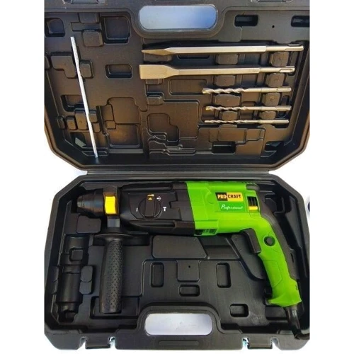 Перфоратор ProCraft BH-1400 прямий: Макс. число оборотів холостого ходу, об/хв 900