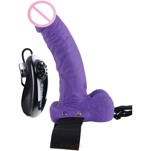 Полый страпон с вибрацией Fetish Fantasy Series 7 Vibrating Hollow, 18x4,3 см