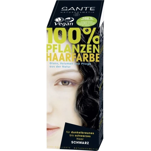 Sante Natural Hair Colors БИО-Краска-порошок для волос растительная Чёрный/Black 100g