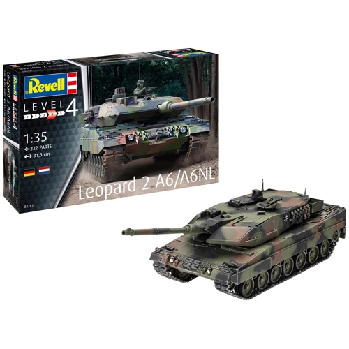 Збірна модель-копія Revell Танк Леопард 2 A6/A6NL рівень 4 масштаб 1:35