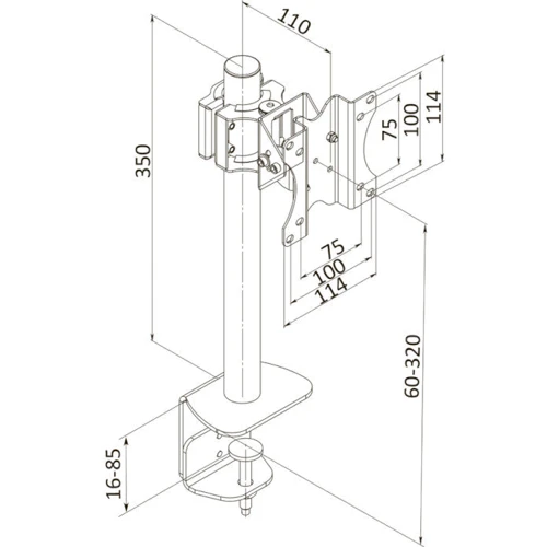 Крепление для мониторов KSL DM11T фото 4