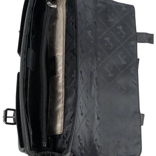 Мужской портфель Giorgio Ferretti черный (201850060a-black): Застежка Механическая
